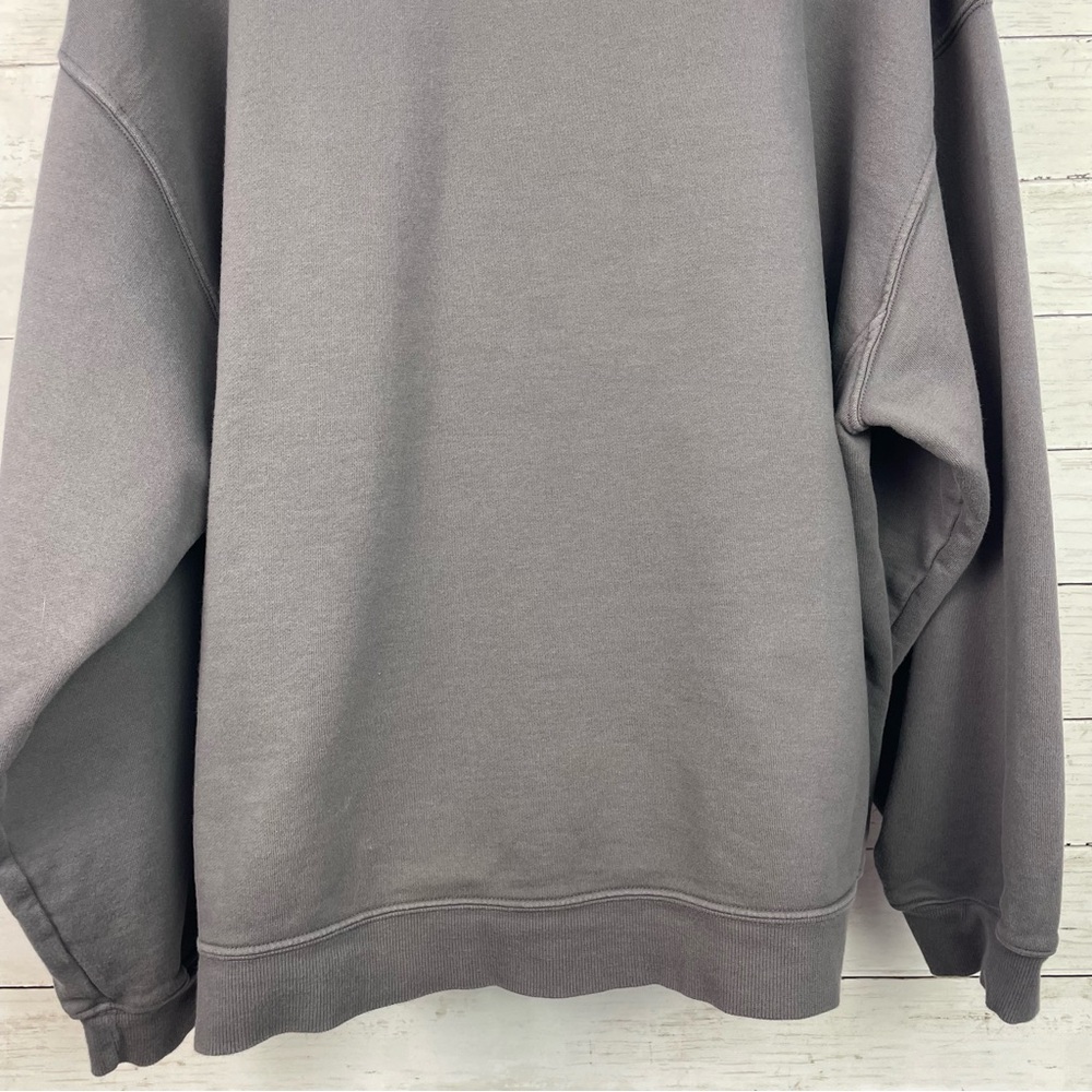 Daily Drills Oversized Crew Neck Sweatshirt Unisex M/L Vintage Black - Picture 10 of 15